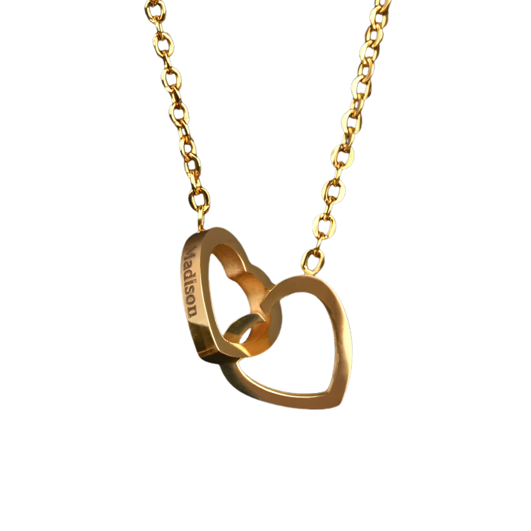 Rosenbox mit gravierter Halskette (Weiß)